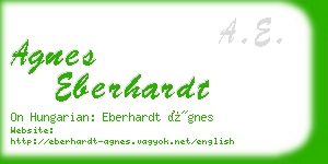 agnes eberhardt business card